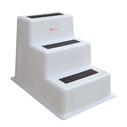 Picture of Taylor Made 2020108523 StepSafe Triple Tread Dock Step White 300 lb Capacity