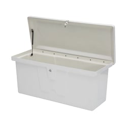 Picture of Taylor Made 2020108652 Stow 'N Go Small Standard Fiberglass Dock Box White 54W x 22D x 24H