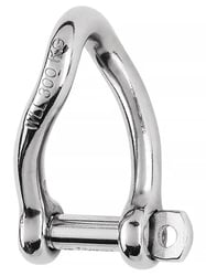 Picture of Wichard 1224W Self-Locking Twisted Shackle 8mm 5/16" Grade 316L Stainless Steel