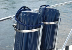 Picture of Taylor Made 2020108374 Stainless Steel 2-Fender Rack for 7"-9" Fenders