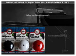 Picture of Bob's Machine 312-300000-PCGBLK Prop Nut for Lowrance Ghost Trolling Motor Black