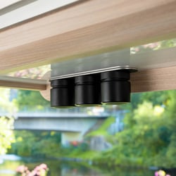 Picture of Silwy FM-125-BBB-SM All Black Magnetic Deli Jar Set 125ml with Metal Strip (3-Pack)