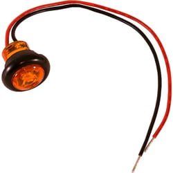 Picture of Buyers Products 5623424 0.75 Inch Round Amber LED Marker Clearance Light with Stripped Leads