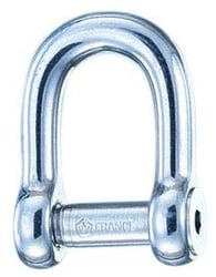 Picture of Wichard 1306W Self-Locking Allen Head Pin D Shackle 12mm 15/32" 316L Stainless Steel
