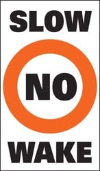 Picture of Taylor 2020108677 No Wake Buoy Label Pair