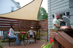 Picture of Taylor 2020108761 SailShade 12-Foot Triangle Shade Sail Sand