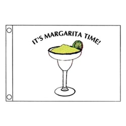 Picture of Taylor Made 2020109204 Margarita Time Novelty Boat Flag 12" x 18" Nylon