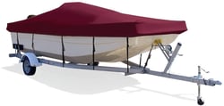 Picture of Taylor Made 54704OY Trailerite Semi-Custom Boat Cover Hot Shot Cranberry