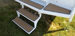 Picture of SeaDek 59709-85886 RV Step Tread Tetrapod 23x12 Stone Gray