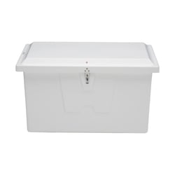 Taylor Made 2020108643 Stow 'N Go Small Deep Fiberglass Dock Box White 46W x 26D x 27H — image 2