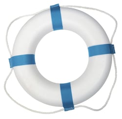 Picture of Taylor Made 2020108354 Decorative Ring Buoy 17" White/Blue
