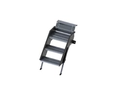 Picture of Suburban Mfg 4608A Stow Away 3-Step Wide RV Entry Step with Lift Assist 30-34 Inch Black