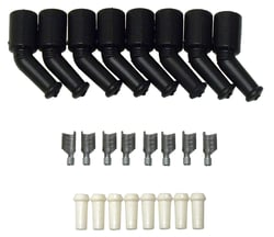 Picture of Taylor 46069 LS/LT/Vortec Coil Boot Terminal Kit 135 Degree 8mm Silicone