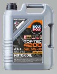 Liqui Moly 2011 Top Tec 4200 5W-30 Synthetic Motor Oil - 5 Liter — image 4