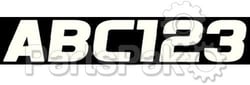 Picture of Hardline Products WHI700EC 700EC Registration Kit 3" Solid Fill with Black Outlines