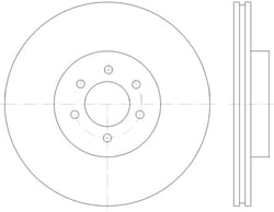Picture of Hella 355122922 Premium Vented Disc Brake Rotor