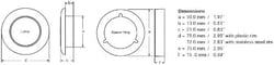 Picture of Hella 980507241 9805 LED Slimline Interior Lamp Marine Courtesy Light