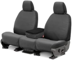 Picture of Covercraft SS3418PCGY Polycotton SeatSaver Custom Front Row Seat Covers - Grey