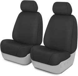 Picture of Covercraft SS2360WFGY Waterproof Polyester SeatSaver Custom Front Row Seat Covers Grey