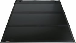 Picture of TrailFX TFX5707 Hard Tri-Fold Tonneau Cover Non-Lockable Black Aluminum