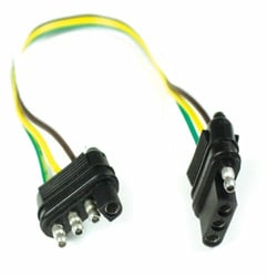 Husky Towing 30312 4-Wire Flat Trailer Connector Plug 12-Inch Pigtail — image 2