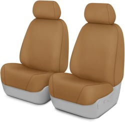 Covercraft SS2412PCTN Polycotton SeatSaver Custom Front Row Seat Cover - Tan — image 2