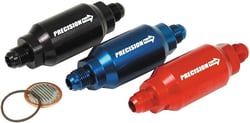 Picture of SPEEDFX 5779080BK Black Inline Fuel Filter -8AN 4 Inch Aluminum