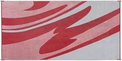 Faulkner 46361 Mirage Reversible RV Patio Mat 8x16 Burgundy — image 4
