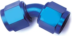 Picture of SPEEDFX 561045BK -10AN 45 Degree Black Anodized Swivel Coupler
