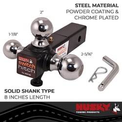 Husky Towing 33140 Switch Hitch Tri-Ball Mount 2" Receiver — image 2