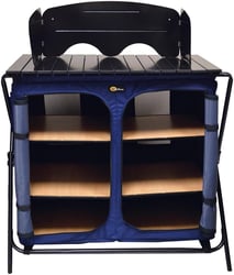 Faulkner 49583 Camp Cuisine Folding Table with Cupboard Storage — image 2