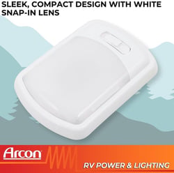 Arcon 20713N LED Interior Ceiling Light with White Lens — image 5