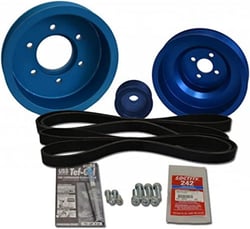 Balmar 48YSP4JHD Serpentine Pulley Kit for Yanmar 4JH3-TE 4JH3-HTE Marine Diesel — image 2