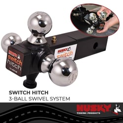 Husky Towing 33140 Switch Hitch Tri-Ball Mount 2" Receiver — image 6