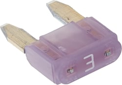 Picture of Littelfuse MIN3BP Mini Blade Fuse 3 Amp Automotive 5 Pack