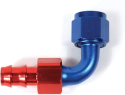 Picture of SPEEDFX 520890 -8AN 90 Degree Push-On Hose End Red/Blue