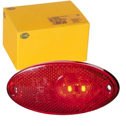 Picture of Hella 964295101 4295 Series Oval Red LED Tail Lamp with Reflex Reflector