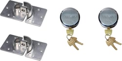 Picture of Trimax THSP2C Hockey Puck Internal Shackle Trailer Door Hasp Bracket Chrome