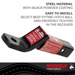 Husky Towing 31360 Ball Mount 2" Receiver 6000 lbs 2.25" Drop 1" Rise — image 4