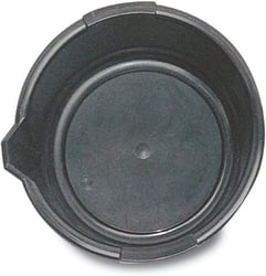 WirthCo 32950 Utility Basin Drain Pan 6.5 Quart Black Polypropylene — image 2
