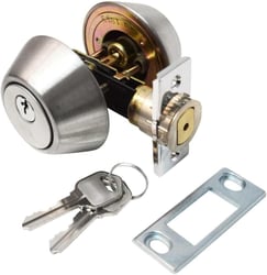 Picture of Valterra L32CS3208 Double Cylinder Deadbolt 5/8 Inch Throw Stainless Steel
