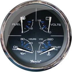Faria Instruments 33762 Chesapeake Black 5" Multifunction Gauge — image 2