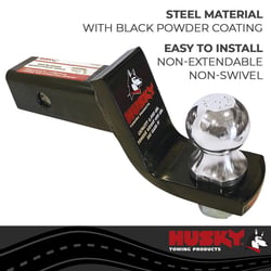 Husky Towing 31367 Adjustable Ball Mount 2" Drop 3.25" Rise 6K Capacity — image 4