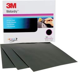 Picture of 3M 2043 Imperial Wet Or Dry Sandpaper Sheets P220 Grit 9x11 Inch 50 Pack