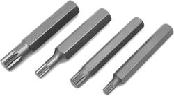 Picture of Performance Tool W1395 4-Piece Triple Square Bit Set 6mm-12mm