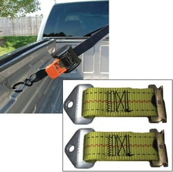 Picture of Cargobuckle F14087 E-Track Adapter Strap 7 Inch Pair Retractable Tie-Down