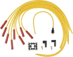 Accel 4040 8mm Spark Plug Wire Set - Yellow with Orange Straight Boots — image 7