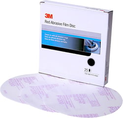 Picture of 3M 01186 Hookit Red Abrasive Film Disc 6 Inch P1000 Grit