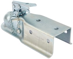 Picture of Husky Towing 87076 Straight Tongue Trailer Coupler 3" Channel 6000 lb Capacity 2" Ball