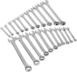 Picture of Performance Tool W1069 22-Piece Combination Wrench Set SAE & Metric with Storage Rack